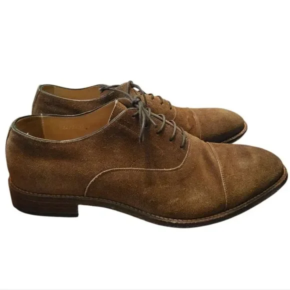Beckett Simonon Dean Chestnut Suede Mens Oxfords Size 11.5